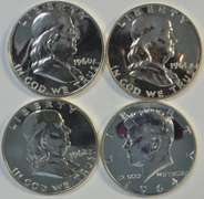 1960, 1961, 1962, & 1964 Superb Gem Proof Half Dollars