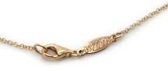 New Yellow Gold Gabriel & Co Pave Diamond Spike Lariat Necklace