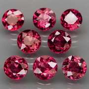 Premium solitaire cut 8.94ct VS Rhodolite Garnet set