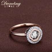 Beautiful Two tone Dancing Stone Ring