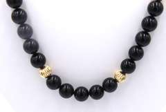 Black Onyx Bead Necklace