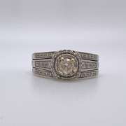 14kt White Gold & Diamond Engagement Ring