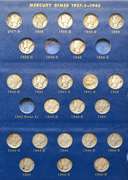 Partial Mercury Dime Set