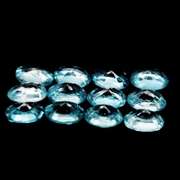 Vibrant blue! 8.90ct 12pc Cambodian Zircon set