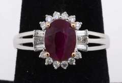 Ravishing Ruby and Diamond Ring