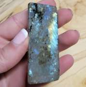 Amazing teal flashing! 178.88ct Labradorite cabochon