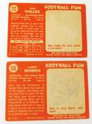 2 Topps 1958 Football Cards