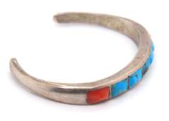 Vintage Sterling Silver Turquoise Cuff Bangle