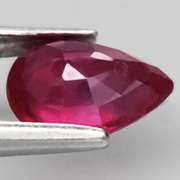 Stunning 1.35ct pear cut imperial red Ruby