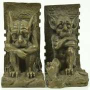 Gargoyles Bookends Bronze Sculpture