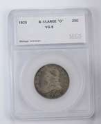 VG8 1820 Capped Bust Quarter - B-1 Large O - Graded by SEGS