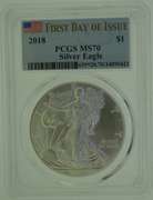 2018 PCGS MS70 Silver American Eagle Dollar
