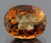 Glittering 4.93ct red amber Imperial Topaz