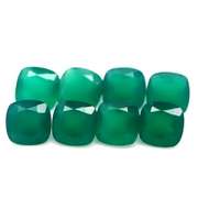 Breath taking 15.33ct grass green Botswana Agate set