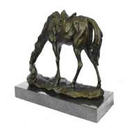 Dog and a Horse Friendship Bronze Sculpture