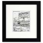 Bizarro, "Snickering Oaks" is a Framed Original Pen & Ink Drawing by Dan Piraro, Hand Signed with Letter of Authenticity.