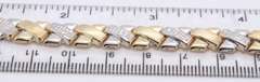Handsome Two Tone Gold X Bracelet