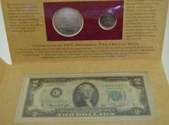 The Thomas Jefferson Coinage And Currency Set With COA