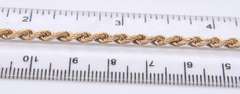 Nice Yellow Gold Rope Chain Necklace