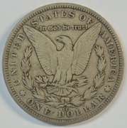 Scarce key date 1883-CC Morgan Silver Dollar. Nice circ