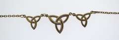 Sterling Silver Three Trinity Knot Necklace