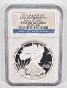 PF69UCAM 2011-W American Silver Eagle Early Releases Anniv. Set - NGC