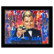 Nastya Rovenskaya, "The Great Gatsby" Framed One-of-a-Kind Mixed Media, Hand Signed with Letter of Authenticity.