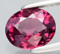 Ravishing 1.24ct rich violet pink Rhodolite Garnet