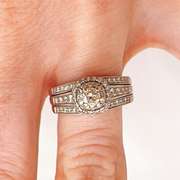 14kt White Gold & Diamond Engagement Ring