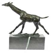 Tall Giraffe Animal Edition Bronze Sculpture