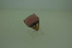 Sterling Silver Pink Stone Cocktail Ring