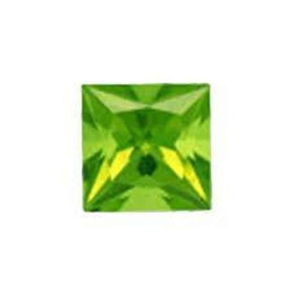 5MM PERIDOT SQUARE LOOSE GEMSTONE