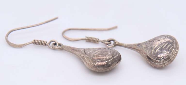 Vintage Sterling Silver Dangle Earrings