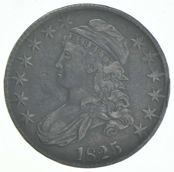 1825 Capped Bust Half Dollar Planchet Cutter Error 101