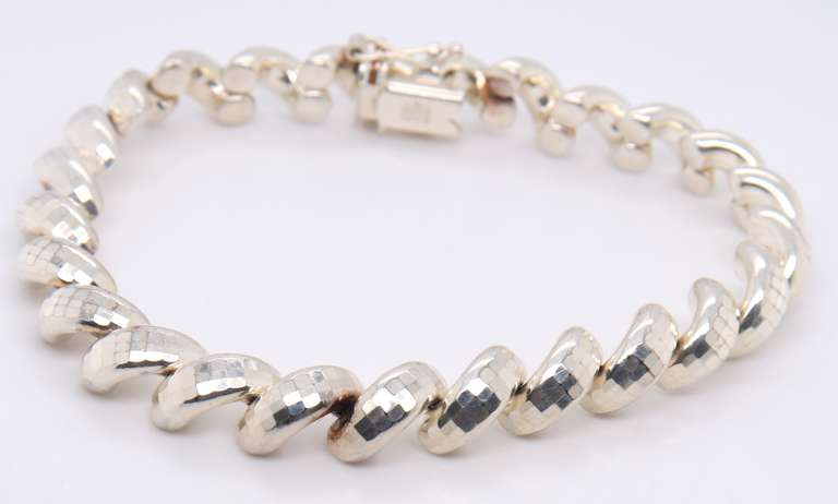 Vintage Italian Sterling Silver Bracelet