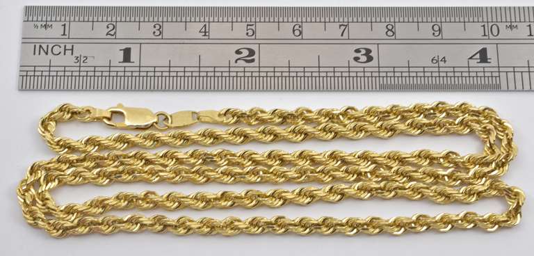 Practical 3.7 MM Rope Necklace