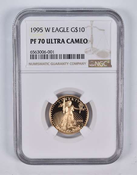 PF70 UCAM 1995-W $10 American Gold Eagle 1/4 Oz. .999 Fine Gold NGC