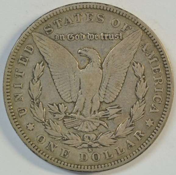Super scarce and sharp 1896-S Morgan Silver Dollar. Key date
