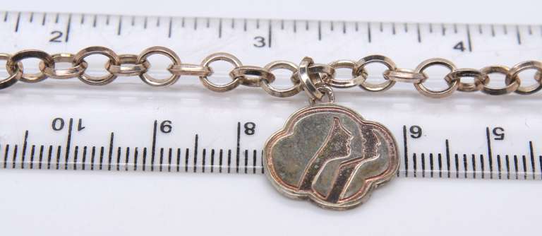 Vintage Sterling Silver Charm Bracelet