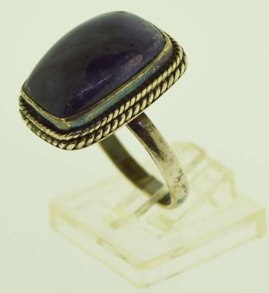 Sterling Silver Purple Stone Ring