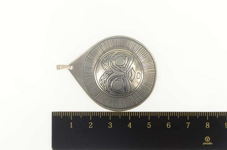 Sterling Silver Danny Dennis Northwest Storyteller Mask Pendant