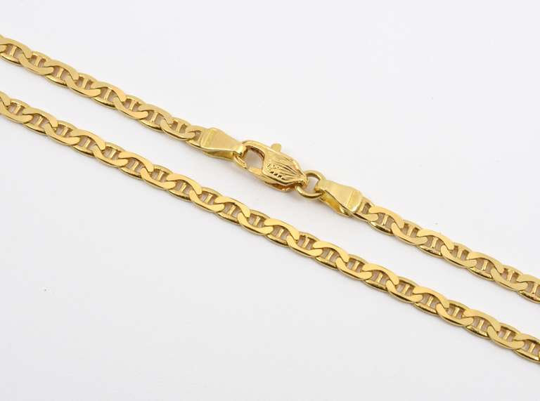 Tasteful 18k Anchor Link Necklace