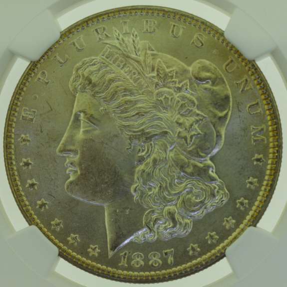 1887 Morgan Dollar NGC MS64 US Coin