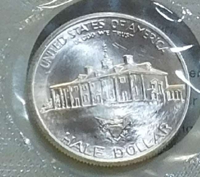 1982 Silver 90% Unc Wash Hf Dol GEM OGP