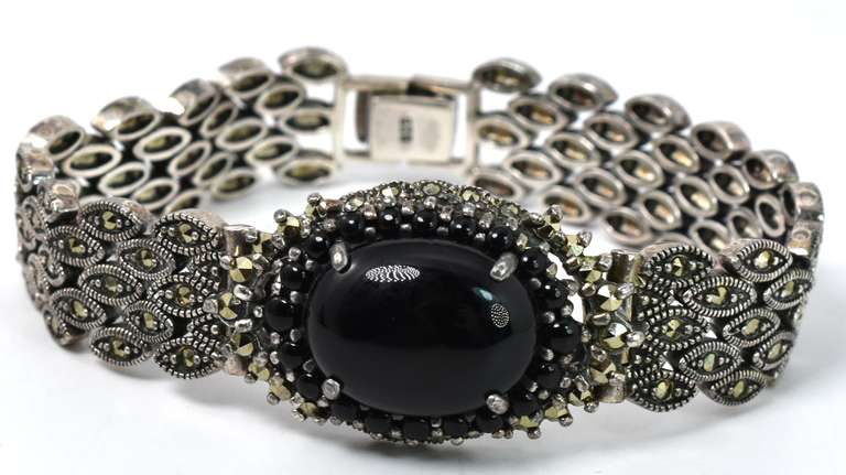 Fancy Link Bracelet In Sterling Silver