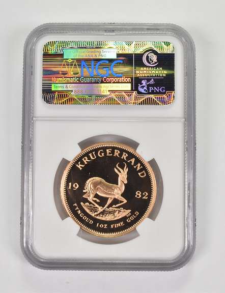 PF69 UCAM 1982 South Africa 1 Gold Krugerrand - Graded NGC