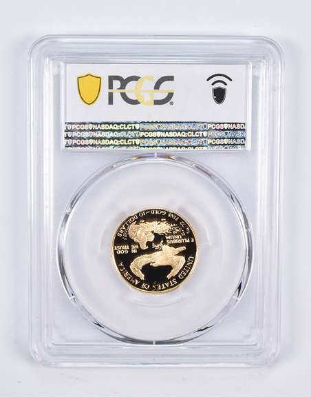 PR70 DCAM 1990-P $10 American Gold Eagle 1/4 Oz. .999 Fine Gold PCGS