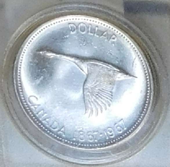Canada 1967 Unc Sil Dol, Goose