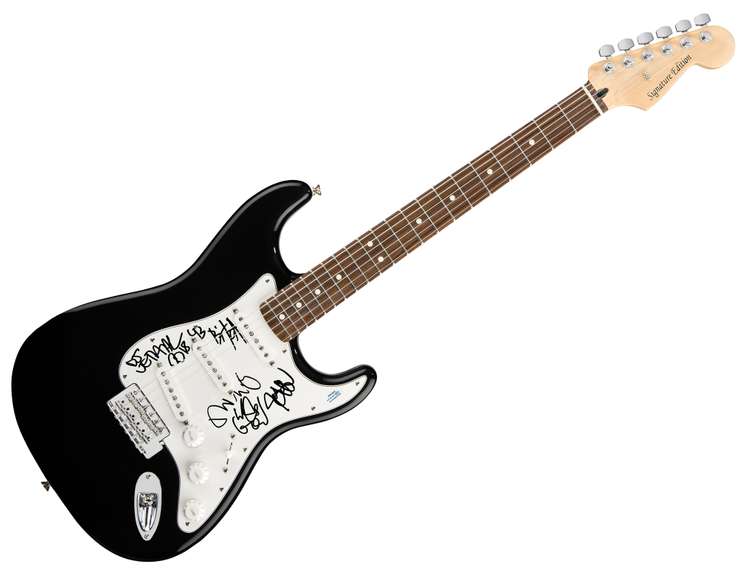 Limp Bizkit Autographed Signed Guitar
