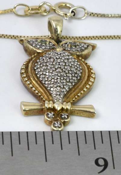 Vermeil Owl Necklace